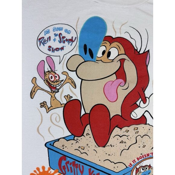 Vintage 1992 Ren & Stimpy Gritty Kitty Nickelodeon MTV Networks Art Cartoon Rare - Picture 3 of 10